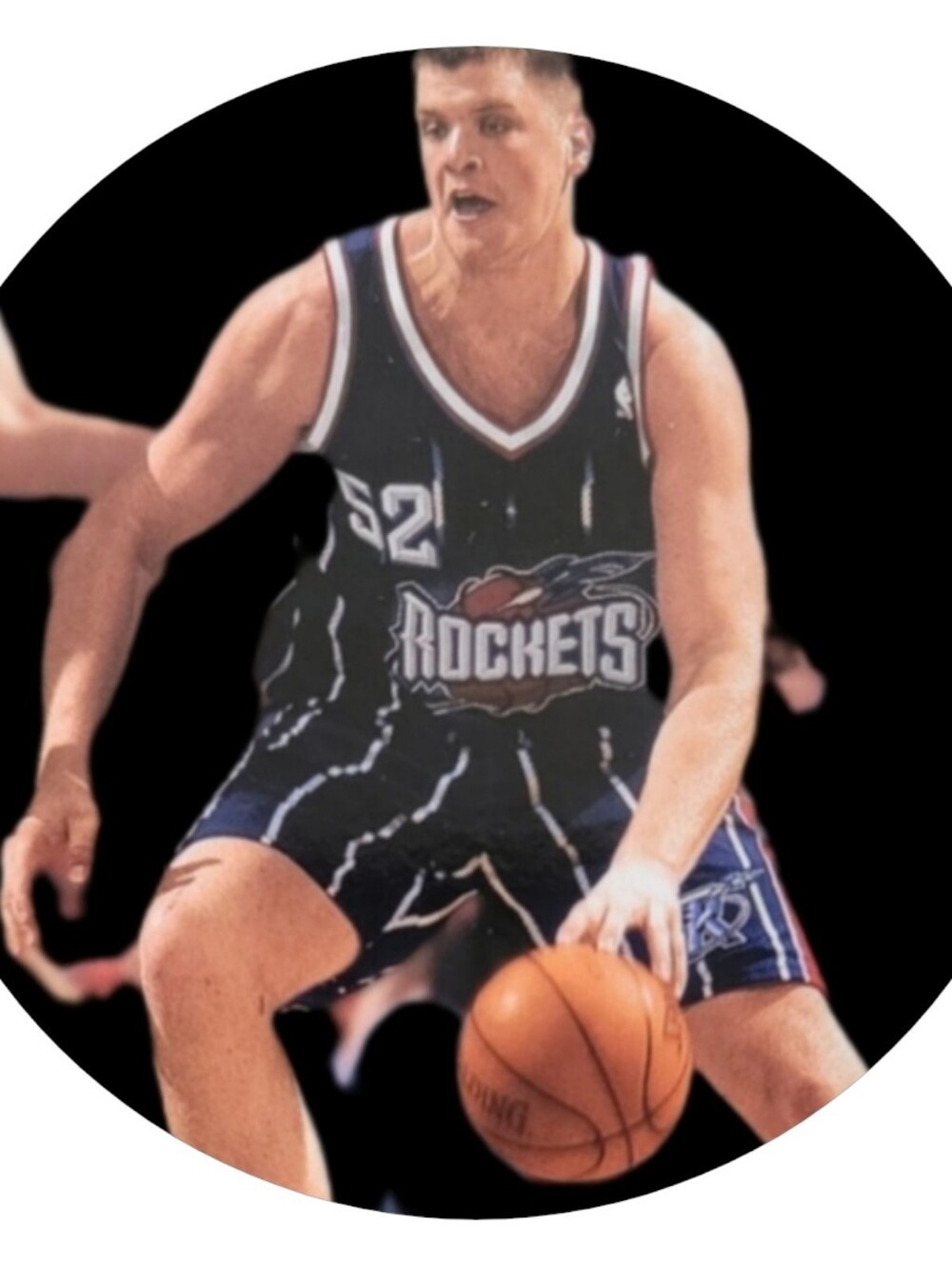 NBA Houston Rockets Black Pinstripe Basketball Jersey - #52 🏀